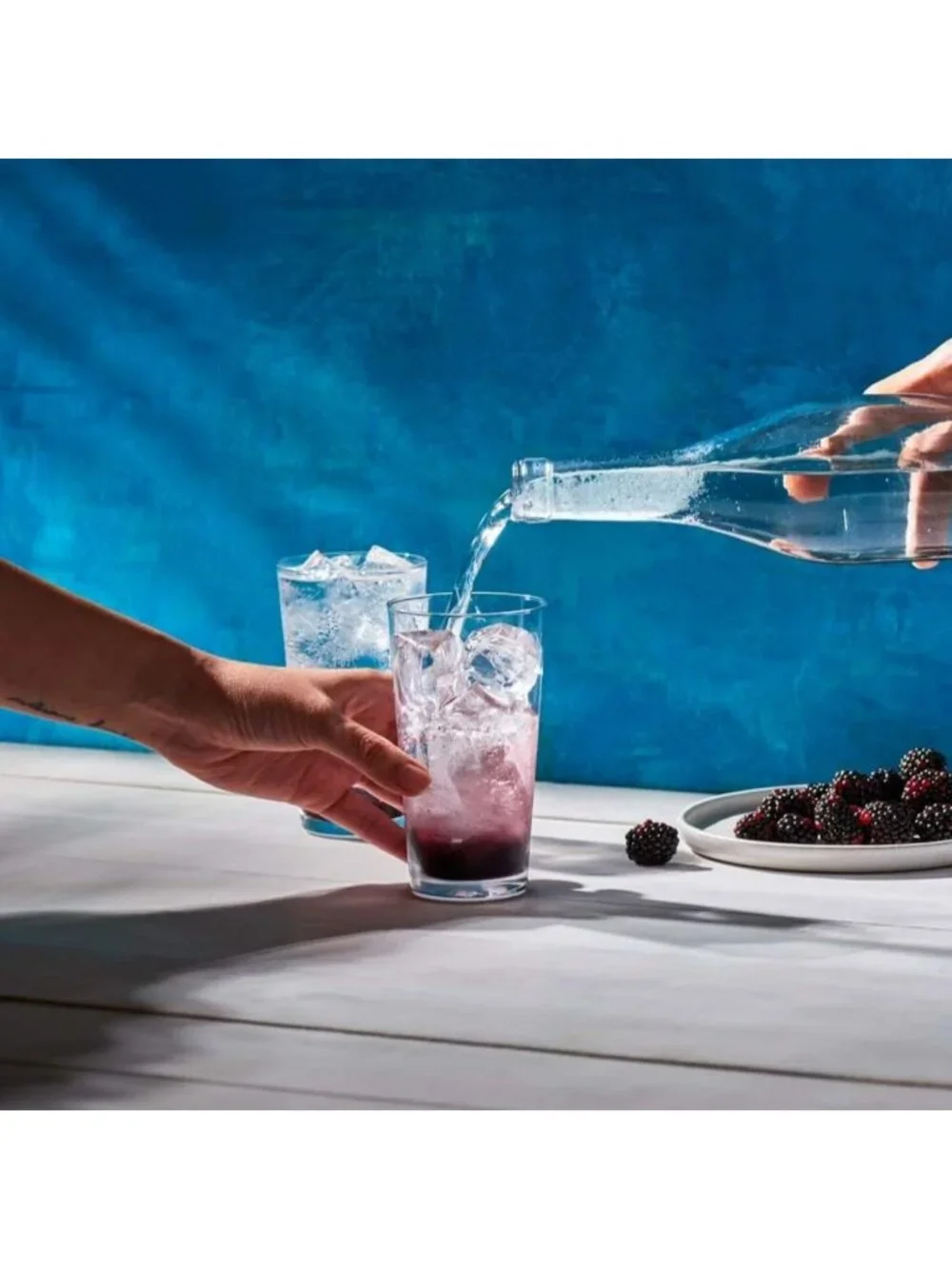 Set of 10 Clear Margarita Glasses - 16oz Heavy Base Cocktail Cups, Dishwasher